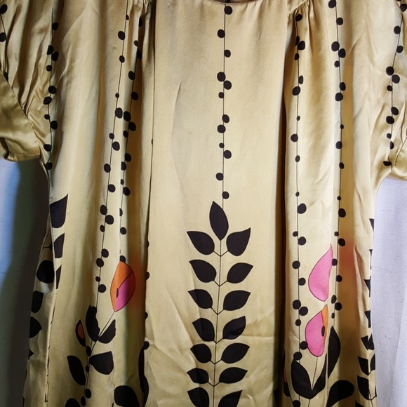 Ted  Baker London golden silk dress - Picture 7 of 8